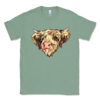 Sage scottish cow Classic Tee - NancyCooperArtShop