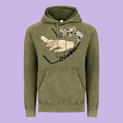 Personalized Grandma Vintage Hoodie Designed By Maliassmallbusiness