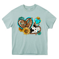 Arona western leopard pride  hearts Heavy Core Tee - AdoDesignShop
