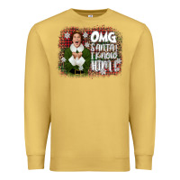 Antique Gold the elf omg santa Premium Sweatshirt - CowGirlArtShop