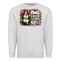 Dove Grey the elf omg santa Premium Sweatshirt - CowGirlArtShop