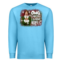 Ocean Blue the elf omg santa Premium Sweatshirt - CowGirlArtShop