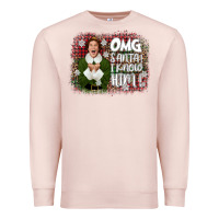 Pale Pink the elf omg santa Premium Sweatshirt - CowGirlArtShop