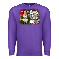 Purple the elf omg santa Premium Sweatshirt - CowGirlArtShop