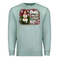 Seafoam the elf omg santa Premium Sweatshirt - CowGirlArtShop