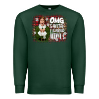 Sports Green the elf omg santa Premium Sweatshirt - CowGirlArtShop