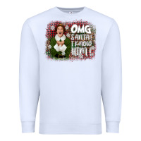 White the elf omg santa Premium Sweatshirt - CowGirlArtShop