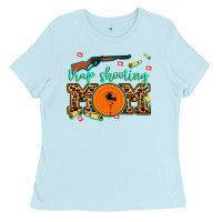 Baby Blue trap shooting mom Ladies Tee - AdoDesignShop