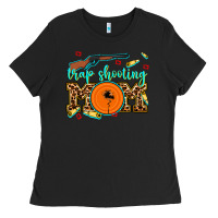 Black trap shooting mom Ladies Tee - AdoDesignShop