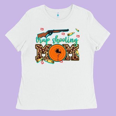 Trap Shooting Mom Ladies Tee Designed By Adodesignshop