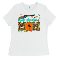 White trap shooting mom Ladies Tee - AdoDesignShop