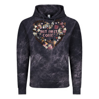 Cloud Black but first coffee Vintage Hoodie - MaliasSmallBusiness