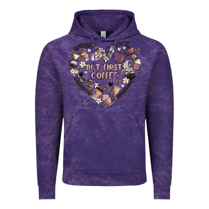 But First Coffee Vintage Hoodie by MaliasSmallBusiness | Teevron