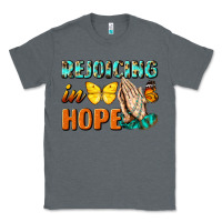 Charcoal Heather rejoicing in hope Classic Tee - NancyCooperArtShop