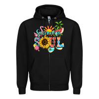 Black summer soul Zipper Hoodie - NancyCooperArtShop