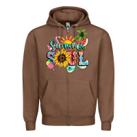 Chestnut summer soul Zipper Hoodie - NancyCooperArtShop