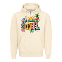 Sandshell summer soul Zipper Hoodie - NancyCooperArtShop
