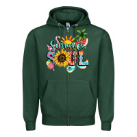 Sports Green summer soul Zipper Hoodie - NancyCooperArtShop