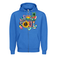 True Royal summer soul Zipper Hoodie - NancyCooperArtShop