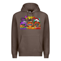 Coffee happy hallothanksmas truck Premium Hoodie - CowGirlArtShop
