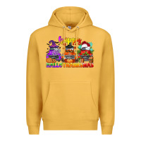 Mustard happy hallothanksmas truck Premium Hoodie - CowGirlArtShop