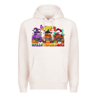 Pale Pink happy hallothanksmas truck Premium Hoodie - CowGirlArtShop