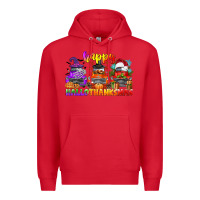 Red happy hallothanksmas truck Premium Hoodie - CowGirlArtShop