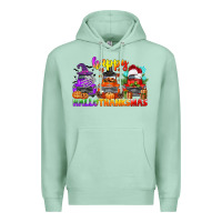 Seafoam happy hallothanksmas truck Premium Hoodie - CowGirlArtShop