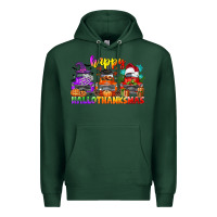 Sports Green happy hallothanksmas truck Premium Hoodie - CowGirlArtShop