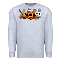 Heather Grey christmas Premium Sweatshirt - CowGirlArtShop