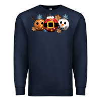 Navy christmas Premium Sweatshirt - CowGirlArtShop