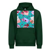 Forest Green valentines day love letter and envelope Urban Hoodie - BundleAndBundleShop
