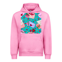 Fuchsia Pink valentines day love letter and envelope Urban Hoodie - BundleAndBundleShop