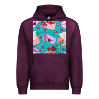 Mauve Wine valentines day love letter and envelope Urban Hoodie - BundleAndBundleShop