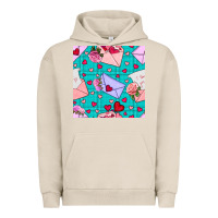 Pigment French Oak valentines day love letter and envelope Urban Hoodie - BundleAndBundleShop