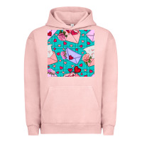 Pigment Salmon valentines day love letter and envelope Urban Hoodie - BundleAndBundleShop