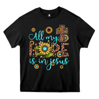 Black all my hope is in jesus Heavy Core Tee - JahusDesignShop