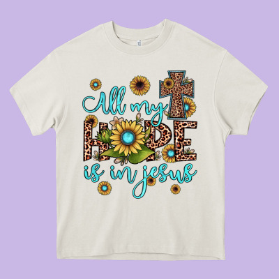 All My Hope Is In Jesus Heavy Core Tee Designed By Jahusdesignshop