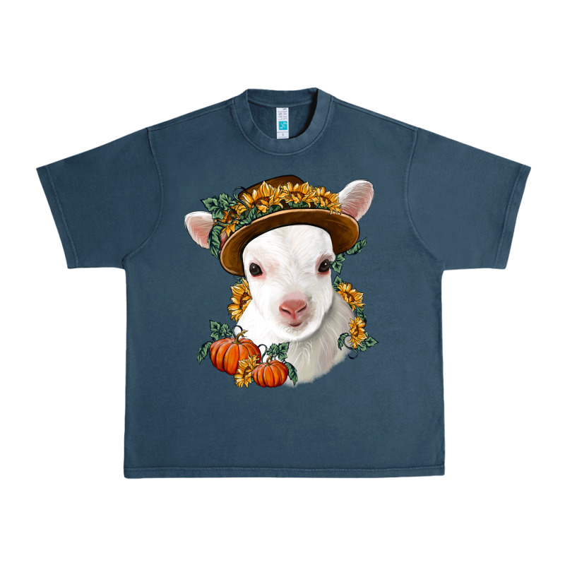 Cute Baby Lamb Thanksgiving Nancy Urban Heavy Tee by NancyCooperArtShop | Teevron