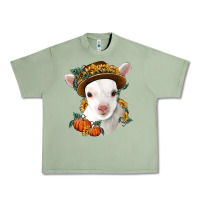 Oil Green cute baby lamb thanksgiving nancy Urban Heavy Tee - NancyCooperArtShop