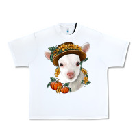 White cute baby lamb thanksgiving nancy Urban Heavy Tee - NancyCooperArtShop