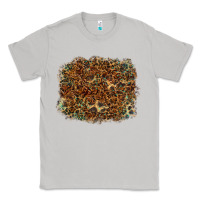 Moon Dust leopard leather turquoise background Classic Tee - RanaPortraitStore