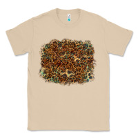 Mushroom leopard leather turquoise background Classic Tee - RanaPortraitStore