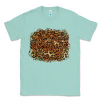 Seafoam leopard leather turquoise background Classic Tee - RanaPortraitStore