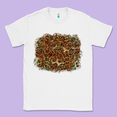 Leopard Leather Turquoise Background Classic Tee Designed By Ranaportraitstore
