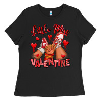Black little miss valentine afro kid sneakers Ladies Tee - RanaPortraitStore
