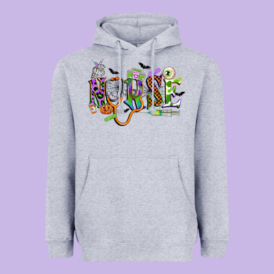 Halloween Nurse Heavyweight Hoodie Designed By Cowgirlartshop