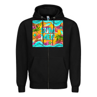 Black summer Zipper Hoodie - NancyCooperArtShop