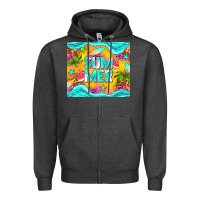 Charcoal Heather summer Zipper Hoodie - NancyCooperArtShop