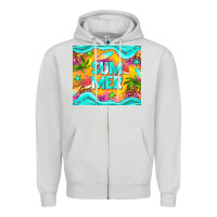 Dove Grey summer Zipper Hoodie - NancyCooperArtShop